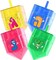 Fill-A-Dreidel Plastic Containers, 4 Pack – Chanukah Party Favors & Craft Containers